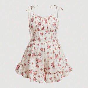 Floral Ruffle Romper Skorts NWT